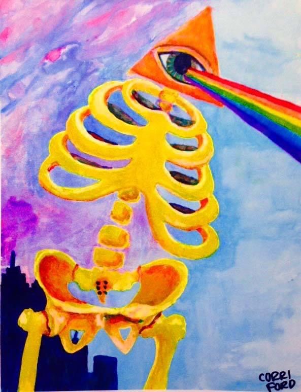 Rainbow Eye Skeleton