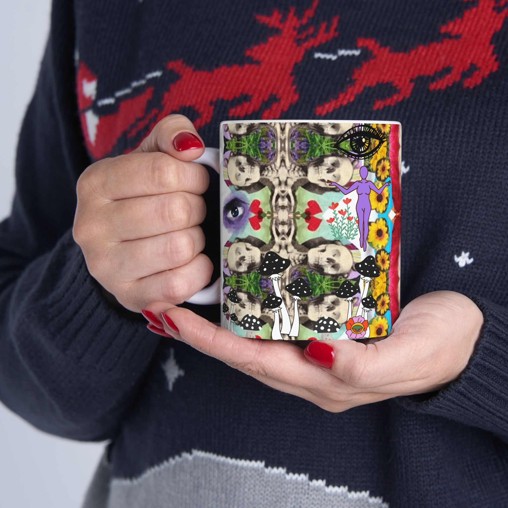 Skeleton Fishnets Mug 2